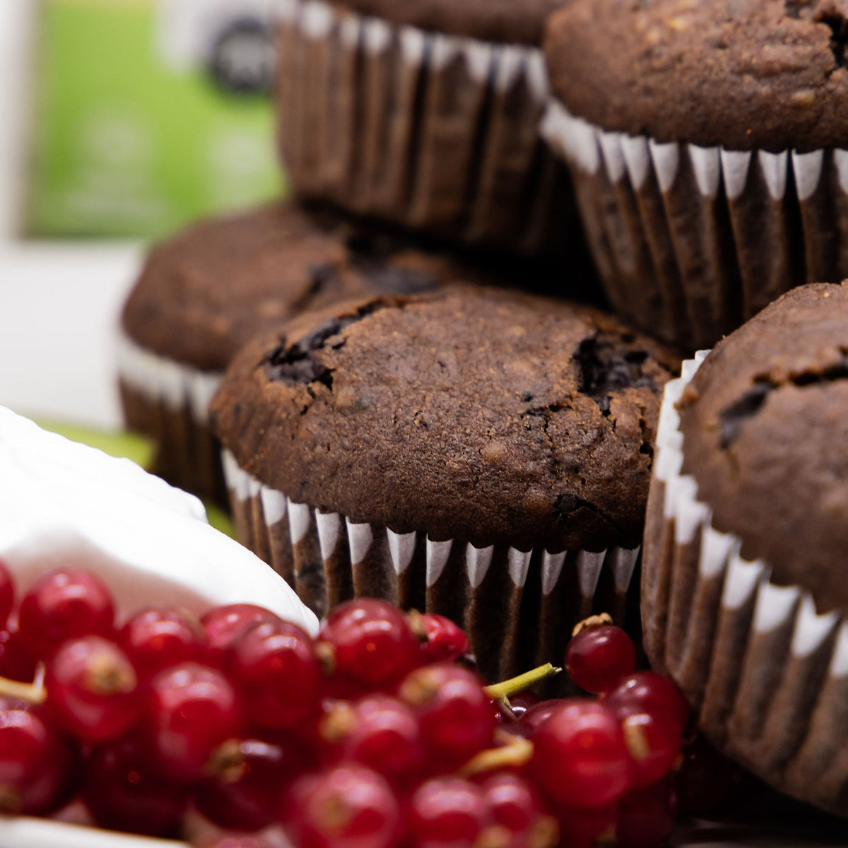 High Protein Muffins mit Schokolade