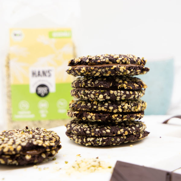 Vegane Schoko Cookies mit Hanfsamen: Soft Cookies Rezept zum Dahinschmelzen
