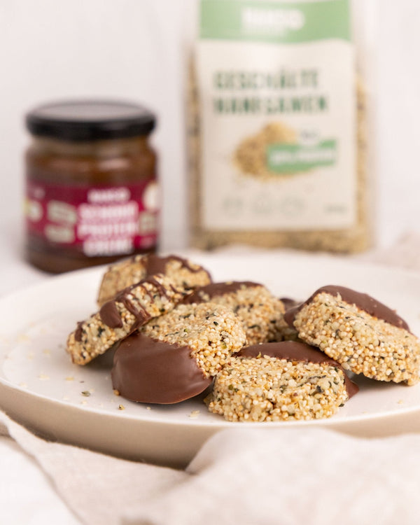 Hanftaler mit Schokolade: Gesunde Kekse ohne Backen