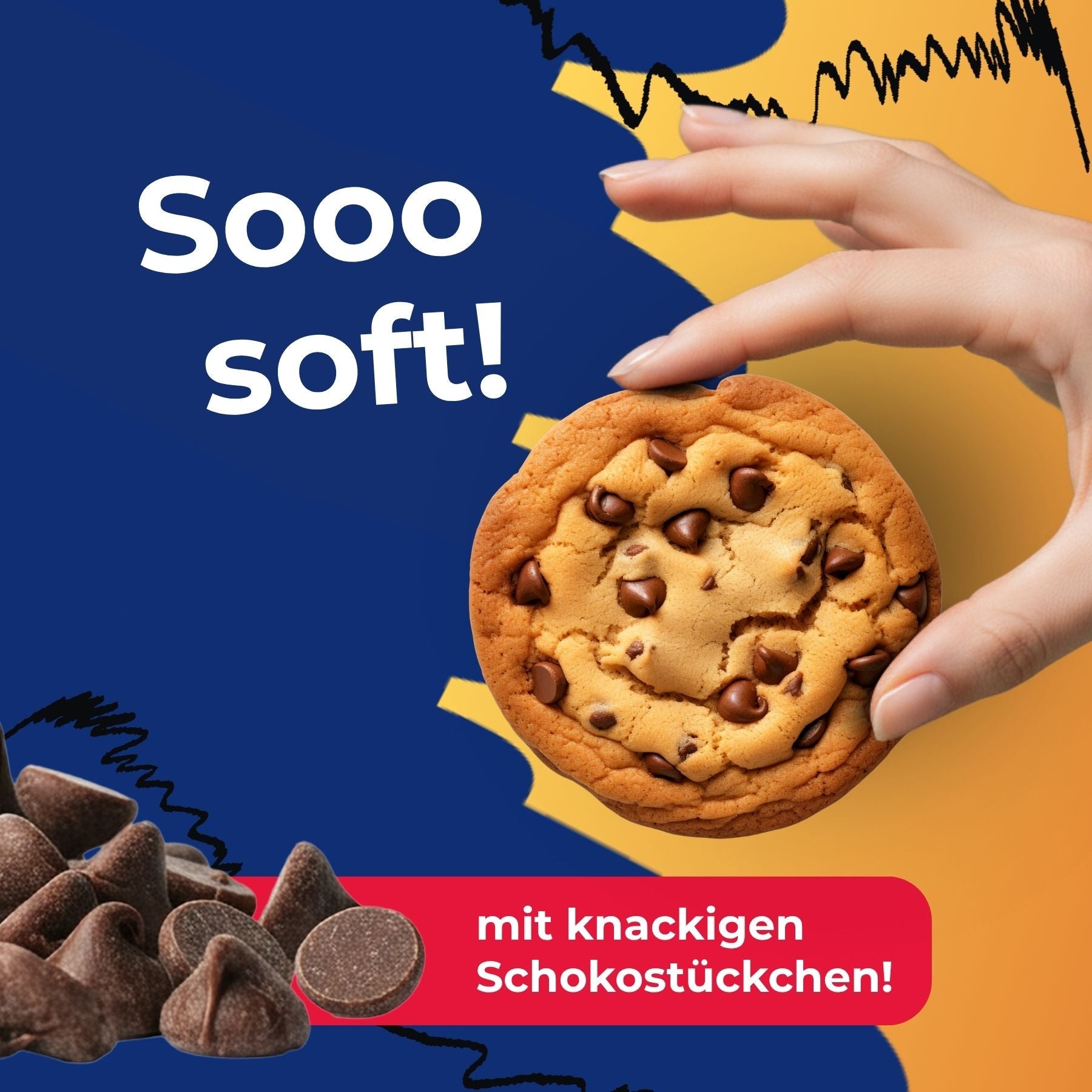 NEUE SORTE! High Protein Cookie - 12x Chocolate Chip