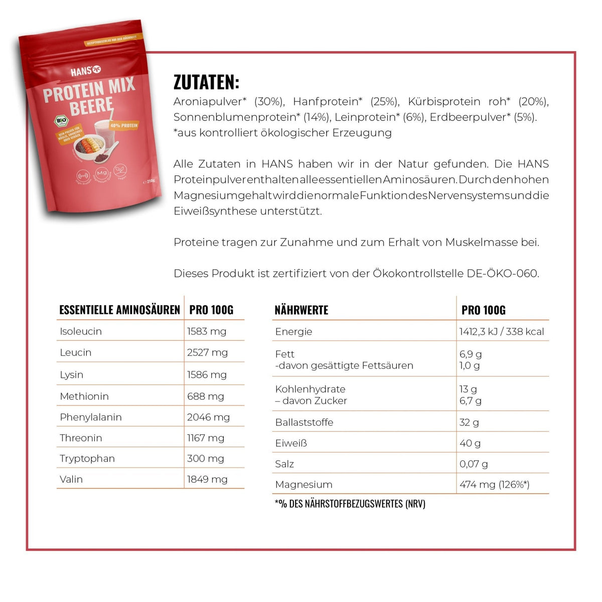 Beeren Proteinmix