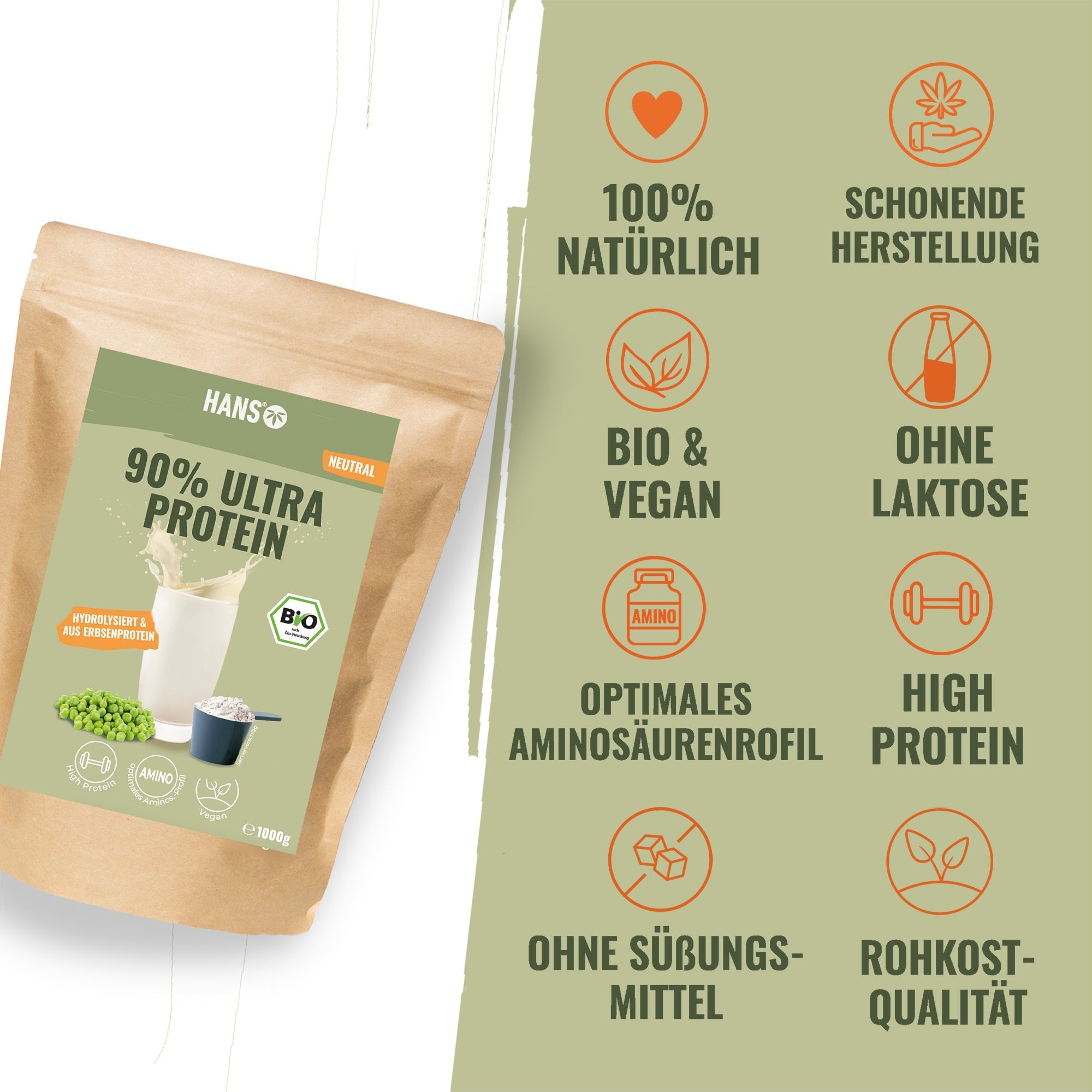 Erbsenprotein Ultra 90%