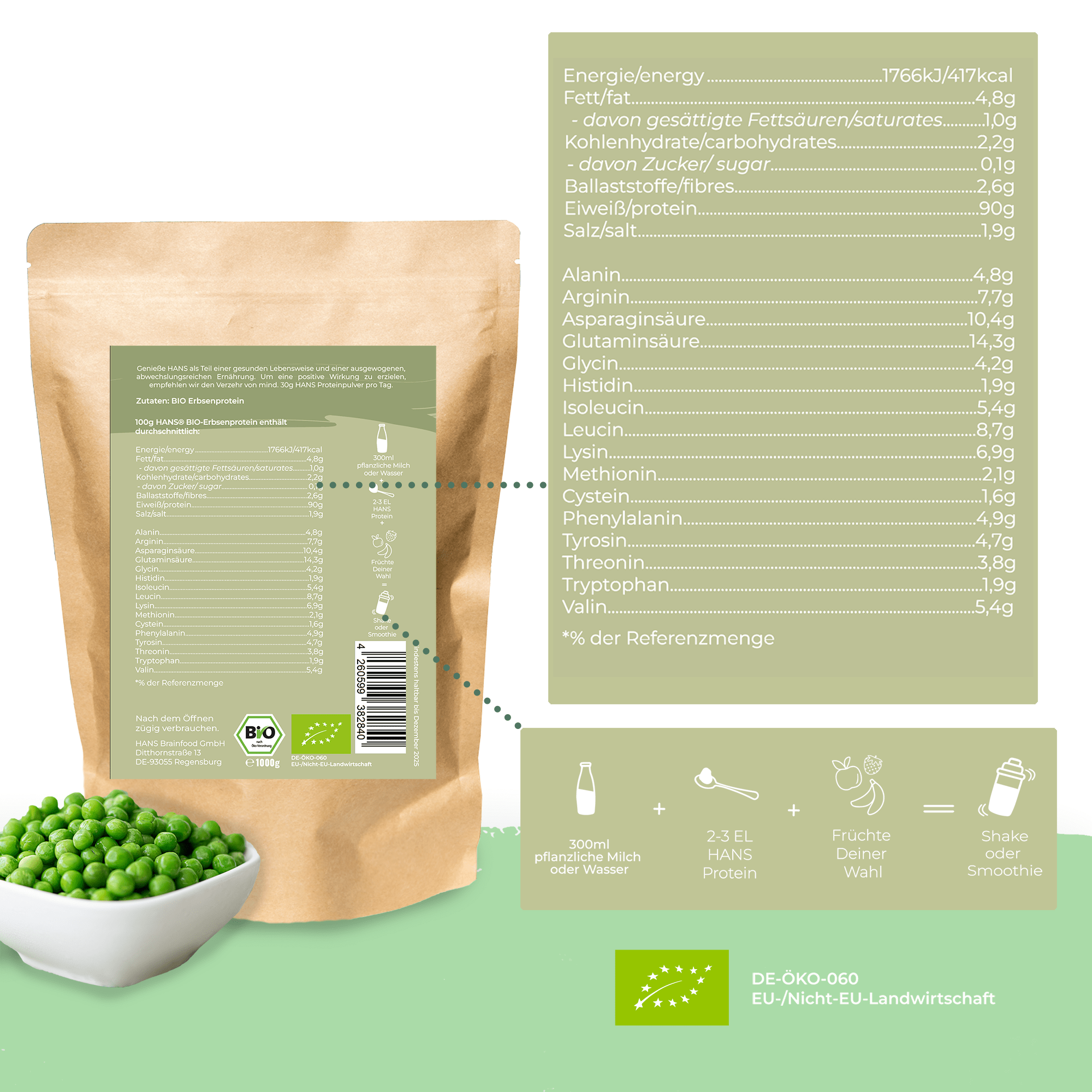 Erbsenprotein Ultra 90%