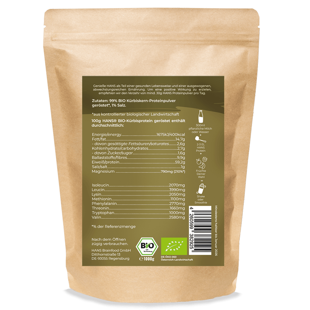 Kürbiskernprotein geröstet
