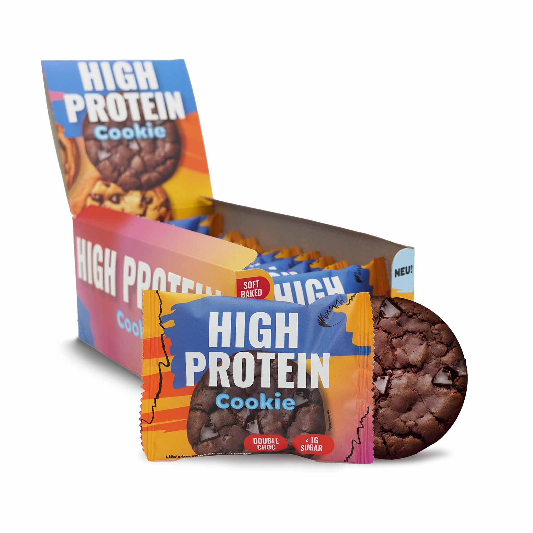 High Protein Cookie - 12x Double Choc - HANS Brainfood