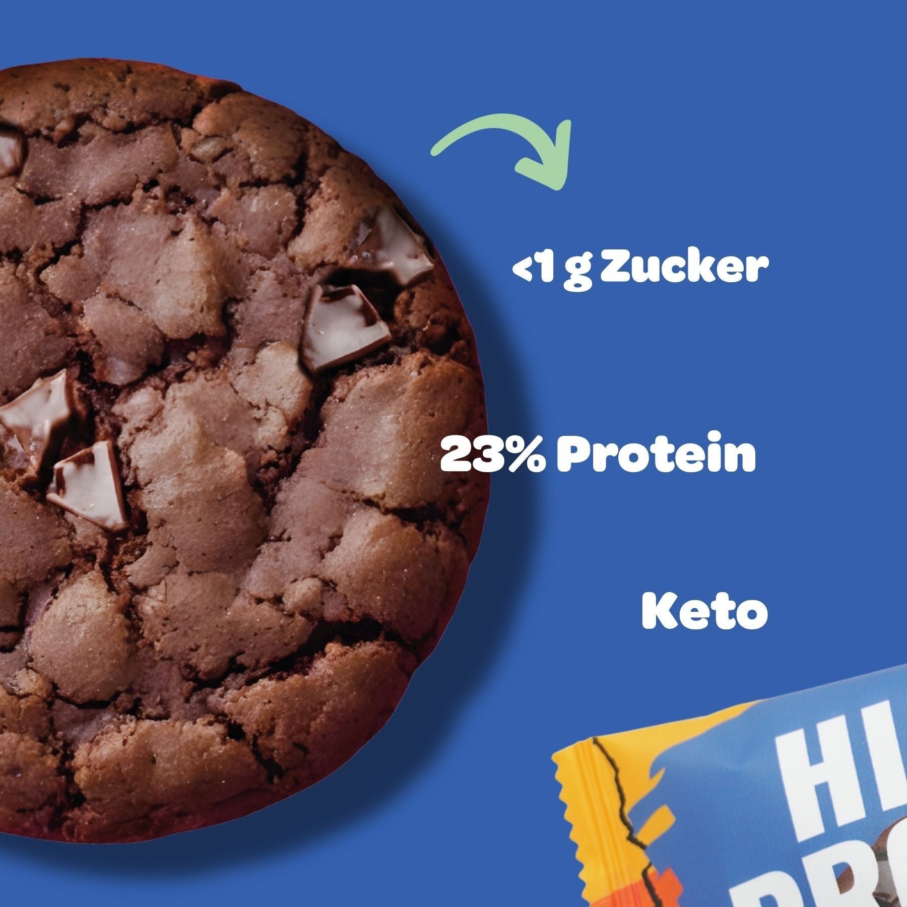 High Protein Cookie - 12x Double Choc - HANS Brainfood